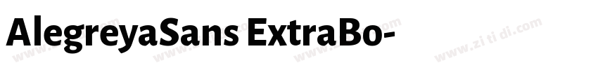 AlegreyaSans ExtraBo字体转换